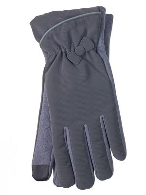 Женские перчатки утепленные, цвет серый