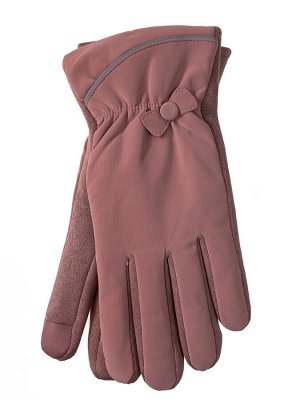 Женские перчатки утепленные, цвет розовый