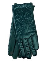 Теплые женские перчатки, цвет зеленый