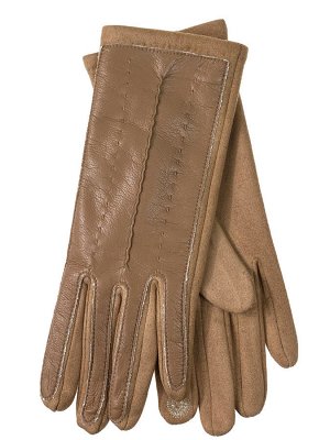 Женские демисезонные перчатки, цвет коричневый