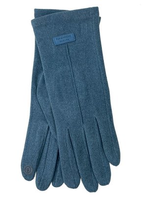Велюровые демисезонные перчатки, цвет голубой