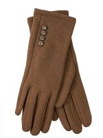 Элегантные хлопковые перчатки, цвет коричневый