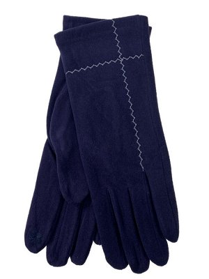 Велюровые демисезонные перчатки, цвет синий
