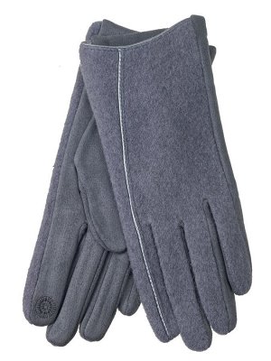 Женские перчатки из велюра, цвет серый