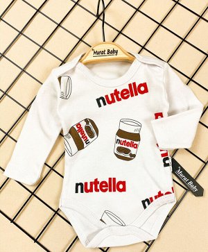 Боди для малыша Nutella Цвет: БЕЛЫЙ