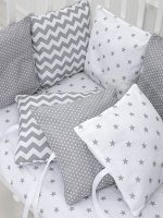 Набор бортиков для новорожденного (одеяло+12 подушек)