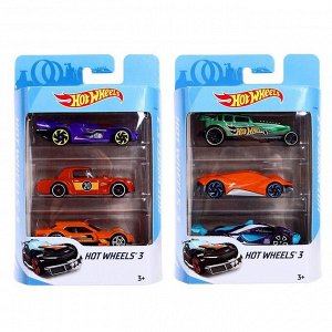 Набор машинок Hot Wheels, в наборе - 3 шт, МИКС