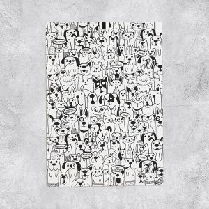 Арт Узор Наклейки бумажные «Ёжики», c раскраской на обороте, 11 x 15,5 см