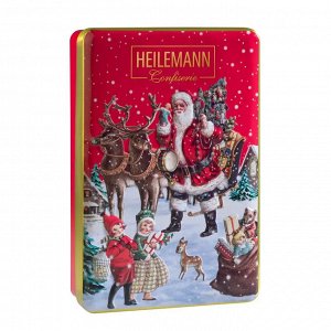 Ассорти шоколадных конфет в рождественской подарочной банке Heilemann, 125 г