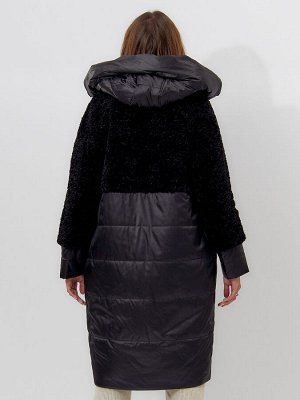 MTFORCE Пальто утепленное женское зимние черного цвета 11210Ch