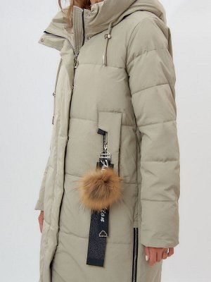 MTFORCE Пальто утепленное женское зимние бирюзового цвета 11207Br