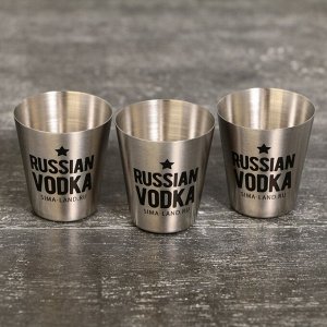 Стопки Russian vodka, 3 шт