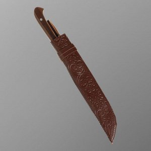 Нож Пчак Шархон - Малый, текстолит, ёрма, гарда олово. ШХ-15 (12-13 см) (без покрытия)