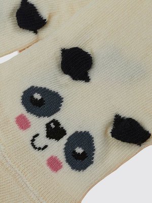 Детские носки кремового цвета с декоративными ушками (1 упаковка по 5 пар)