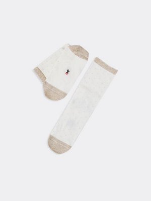 Детские носки в мелкий горошек (1 упаковка по 5 пар)