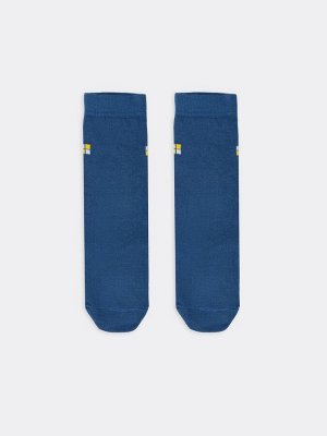 Высокие детские носки джинсового цвета (1 упаковка по 5 пар)