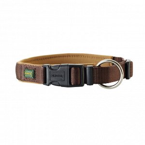 Hunter ошейник для собак Neoprene VP 35-40 см/S-M, нейлон/неопрен, коричнево-карамельный