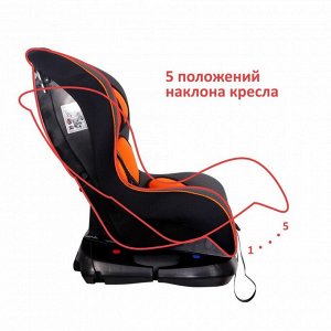 Детское автокресло "SIGER Asteroid" KRES2558 стильный карбон, 0-4 лет, 0-18 кг, группа 0+/1