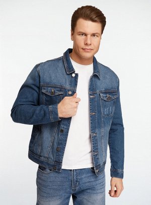 Куртка джинсовая с нагрудными карманами