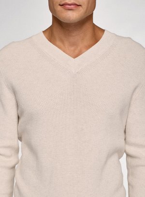 Пуловер прямого силуэта из хлопка