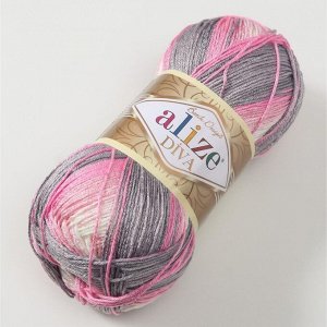 Пряжа для вязания спицами, крючком ALIZE, Diva Batik, 100% микрофибра, 350 м/100 г, (3245)