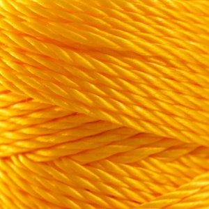 Нить кручёная 3-х прядная полипропиленовая, d=1.1 мм 100 м (желтая)