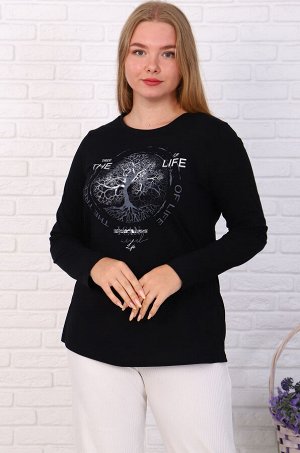 Футболка "Талисман", длинный рукав (чёрный)