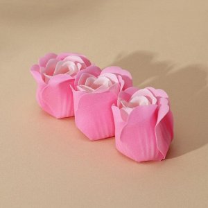 Мыло твердое лепестковое «Самой нежной на свете», 3 шт, цвет розово-белый