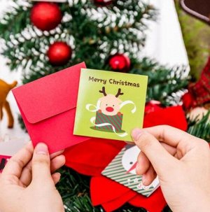Открытка Рождественская открытка — поздравительная открытка, посылаемая в рамках традиционного празднования Рождества с целью передачи людьми своих чувств в связи с рождественскими праздниками.