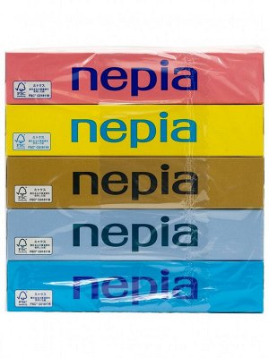 Салфетки двухслойные Nepia BOX TYPE 5 пачек