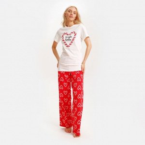 Пижама новогодняя женская (футболка и брюки) KAFTAN Girl, 40-42