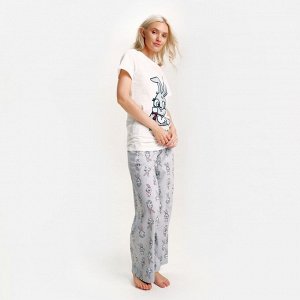 Пижама новогодняя женская (футболка и брюки) KAFTAN «Зайчик», 40-42