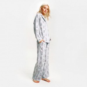 Пижама новогодняя женская (рубашка и брюки) KAFTAN «Зайчик», размер 40-42