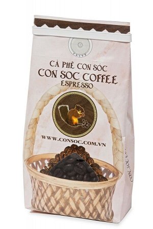 Кофе натуральный жареный в зернах Арабика+Робуста 200 г Т.М. «Con Soc»