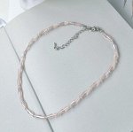 Колье-чокер из хрустального бисера, с переливом, арт.204.028