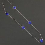 Колье Клевер, цвет металла серый, 33108, арт.506.948