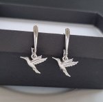 Серьги коллекция &quot;Дубай&quot;, покрытие  посеребрение,  А0806, арт.747.282