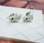 Серьги 3D &quot;Акулка из Ikea&quot;, арт.032.258