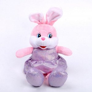 Мягкая игрушка «Зайка в розовом платье», 16 см