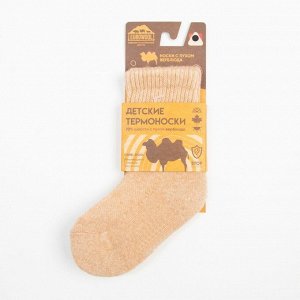 Носки детские с пухом верблюда, цвет бежевый, размер 3 (3-4 года)