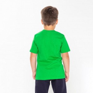 СИМА-ЛЕНД Футболка детская, цвет зелёный, рост 134 см