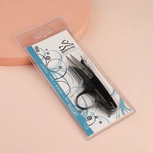 Ножницы для обрезки ниток, 11,5 см, цвет чёрный