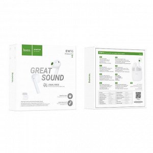 Беспроводные наушники Hoco Great Sound EW16