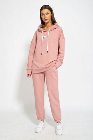 Костюм Костюм Kivviwear 41024103/03 пыльная роза 
Состав: ПЭ-24%; Хлопок-70%; Эластан-6%;
Сезон: Осень-Зима
Рост: 170

Костюм. Худи ОВЕРСАЙЗ с логотипом, свободного кроя. Брюки классические, средней 