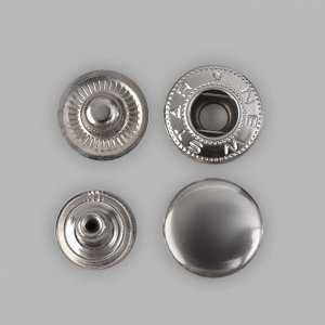 Кнопки установочные, альфа, d = 15 мм, цвет никель