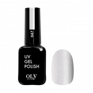Olystyle ГЕЛЬ ЛАК для ногтей 047 искрящийся белый иней
