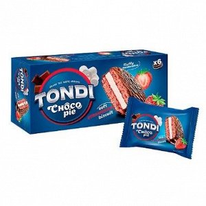 «Tondi», choco Pie клубничный, 180 г