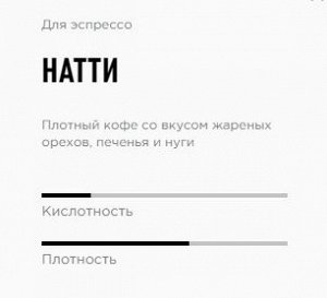 Кофе Tasty Coffee, эспрессо-смесь &quot;Натти&quot; 1кг зерна,