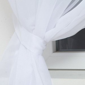 Тюль с подхватом и ламбрекеном «Солнечные цветы», 250x200 см, 100% п/э, вуаль