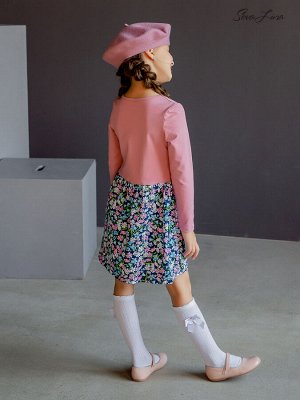 Платье Энни зефир - луговые цветы